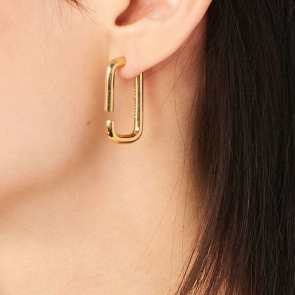 MARC JACOBS GOLD J EARRINGS